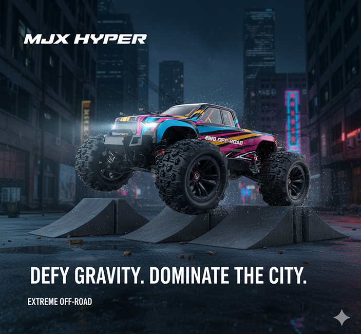 MJX HYPER GO 1/16 4WD OFF-ROAD BRUSHLESS 2S RC MONSTER TRUCK 16209