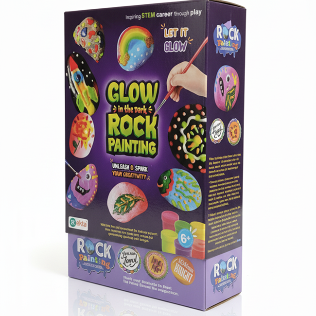 Glow in the Dark Rock Painting