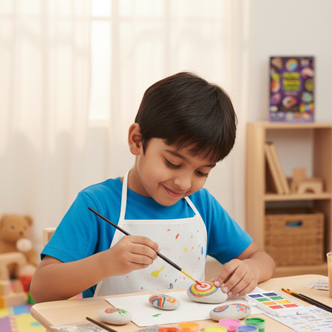 Glow in the Dark Rock Painting