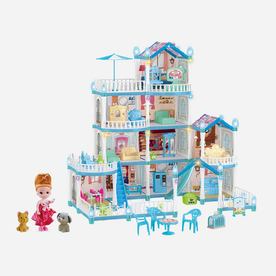 Fashion House Play Set for Girls | Creative Fashion Designer Studio with Dress-Up Accessories, Styling Fun, Storytelling & Imaginative Role Play (Age 4+) - 556-43A