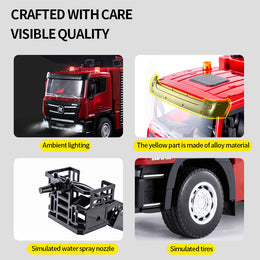 Huina 1361 - 2.4G Rc Spraying Water Fire Engine 1-18 9CH Lifting Ladder Fire Truck secondary