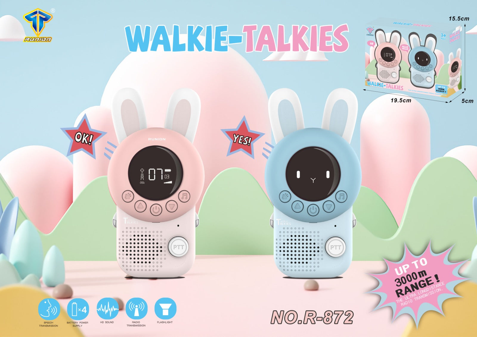 Walkie Talkie 3 KM Range