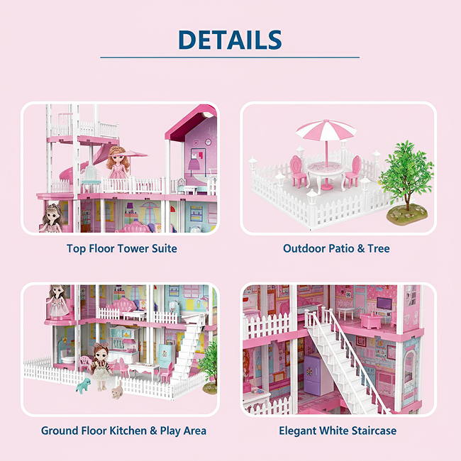 Princess House with Furniture and Accessorie 245 PCS