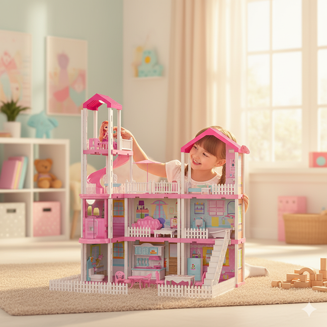 Princess House with Furniture and Accessorie 245 PCS