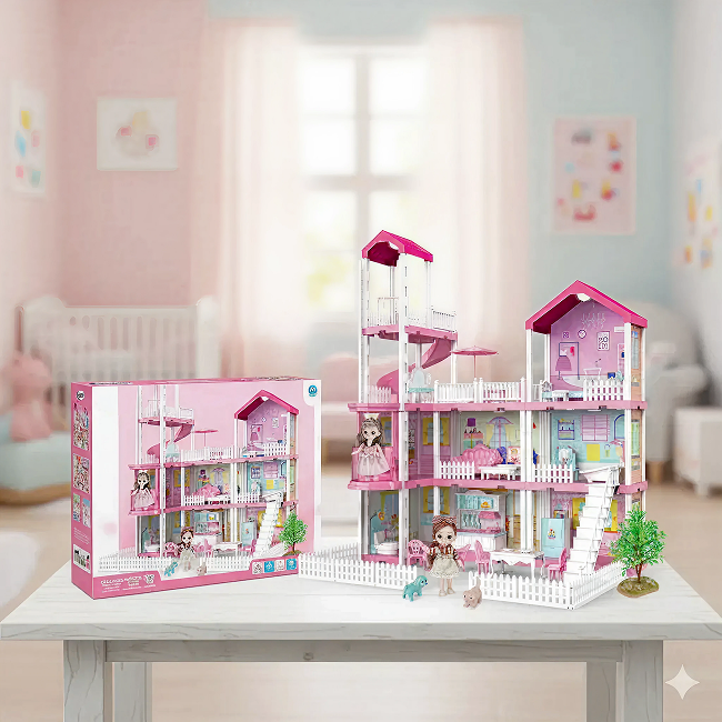 Princess House with Furniture and Accessorie 245 PCS
