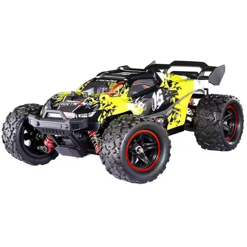 Hospeed HS18422 - Lightning 1:18 Scale 4WD Brushless RC Monster Truck, 52KM/H High-Speed, 2435-4000KV Motor, Full Proportional 2.4GHz Remote Control, 7.4V 1500mAh RTR Off-Road Racing Car