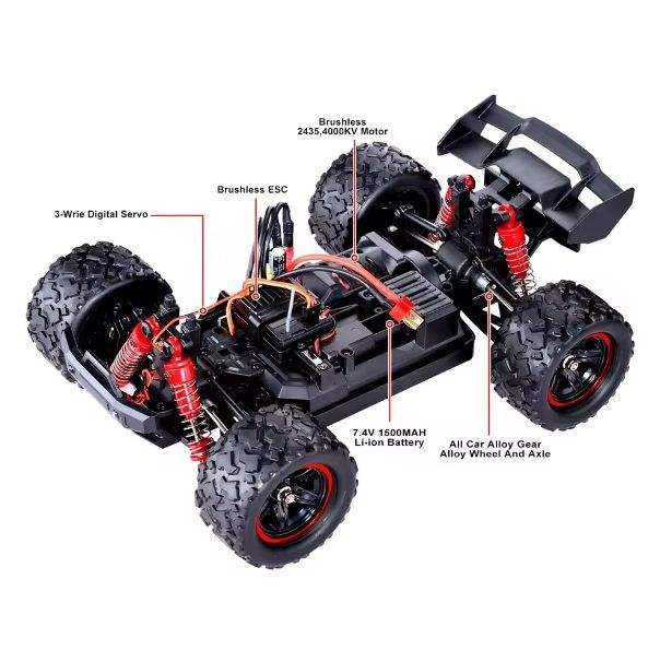 4WD 1:18 52km/h RC Brushless Motor Racing Cars RTR High Speed Drift Car Monster Truck Off-Road Vehicle -HS18422