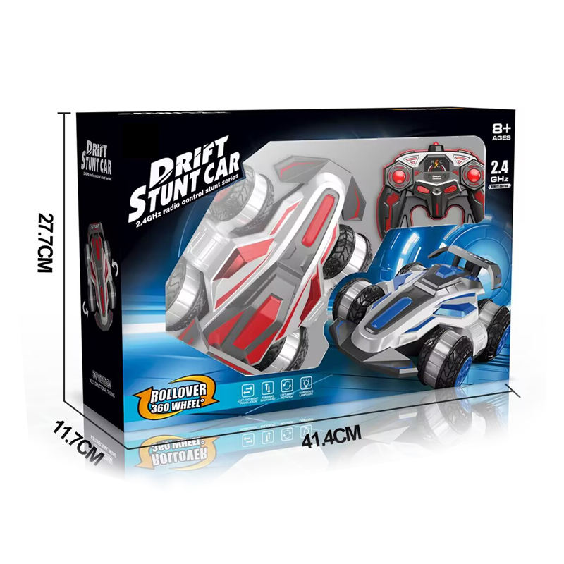 2.4GHz RC Drift Stunt Car with 360° Spin Wheel, Lights, Music & Remote Control Racing Action for Kids