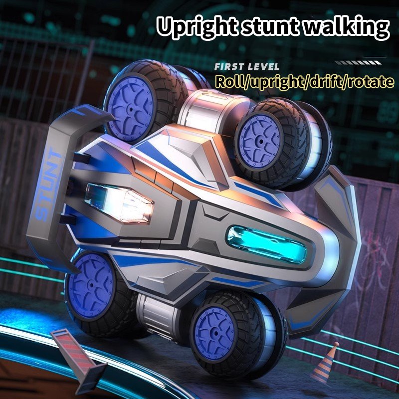 2.4GHz RC Drift Stunt Car with 360° Spin Wheel, Lights, Music & Remote Control Racing Action for Kids