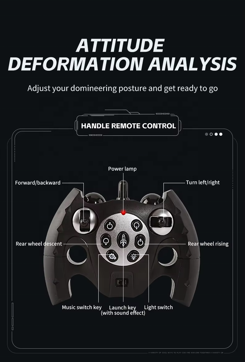 2.4G Remote Controlled Eight Wheeled Stunt Car With Water Cannon