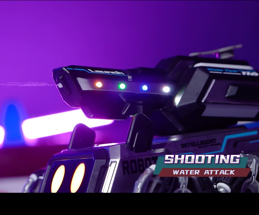 2.4G Remote Controlled Eight Wheeled Stunt Car With Water Cannon