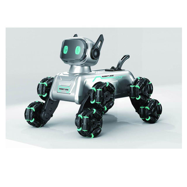 Robot Dog Model 8-Wheel Remote Control Stunt Car Hand Gesture