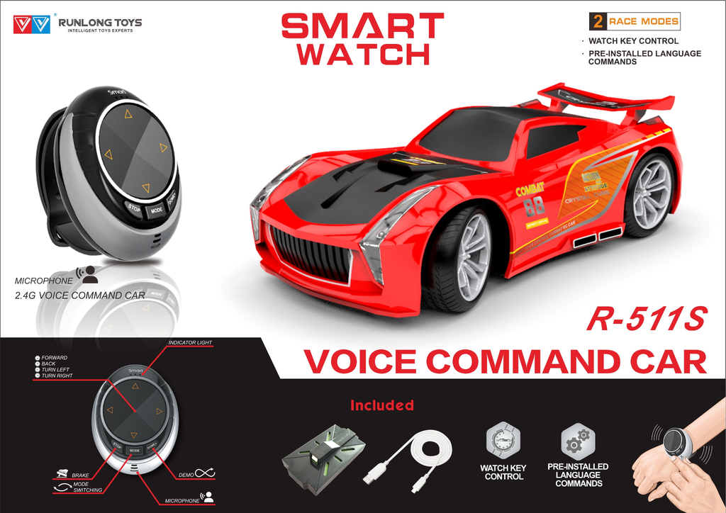 3rd Generation Intelligent Dual Mode Voice Controlled Car