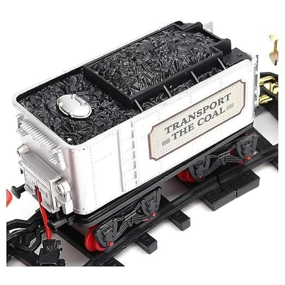 Classic Steam Train Set with Track - Choo Choo Super Locomotive Toy with Passenger & Cargo Cars - NO.19020B