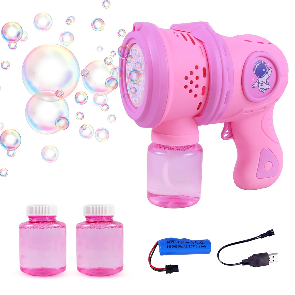 Space Bubble Gun Toy for Kids | Manual Bubble Blaster for Outdoor Play, Parties & Summer Fun