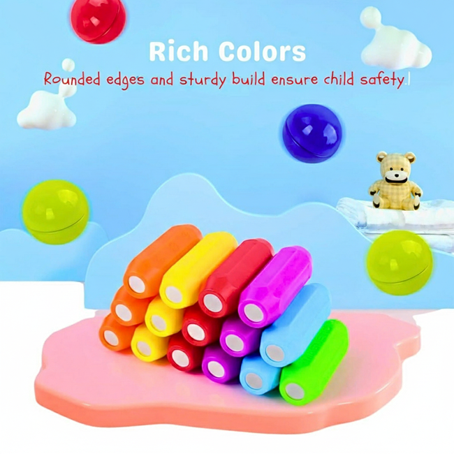 Magnetic Sticks Building Set 36 Pieces for Kids | STEM Construction Toy for Creative Learning, 2D & 3D Building Fun