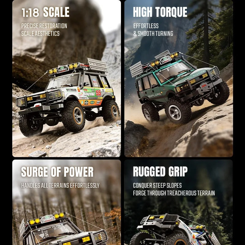 JXC LR1801 - 1:18 RC Rock Crawler | 4WD Dual Speed Off-Road Climbing Truck with 2.4GHz Remote, High Torque & RTR Battery description image 2