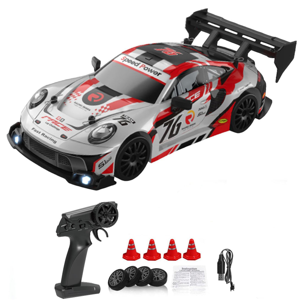 Full Proportional Control 1/24 Stunt Drift Cars Cool Lights Fast Tires