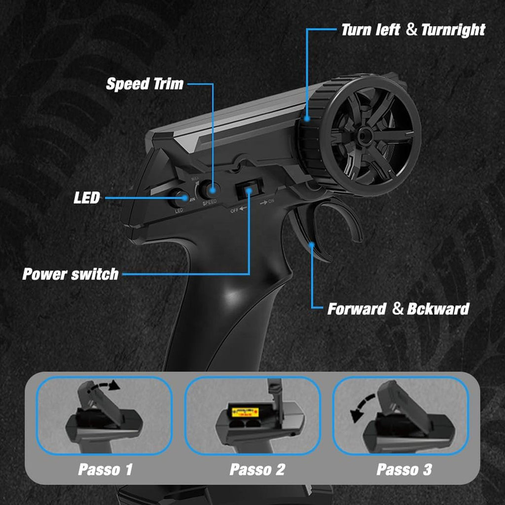 Full Proportional Control 1/24 Stunt Drift Cars Cool Lights Fast Tires