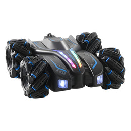 4WD RC Control Stunt Car Toy for Kids Children with Dual Spray and LED Light (Single Remote)