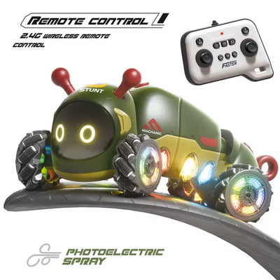 2.4G Stunt Insect 4WD with Spray Simulation Caterpillar Intelligent Double Remote Control Car - alternate view