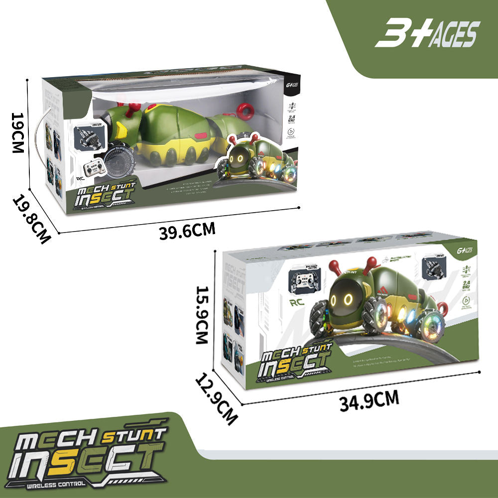 2.4G Stunt Insect 4WD with Spray Simulation Caterpillar Intelligent Double Remote Control Car