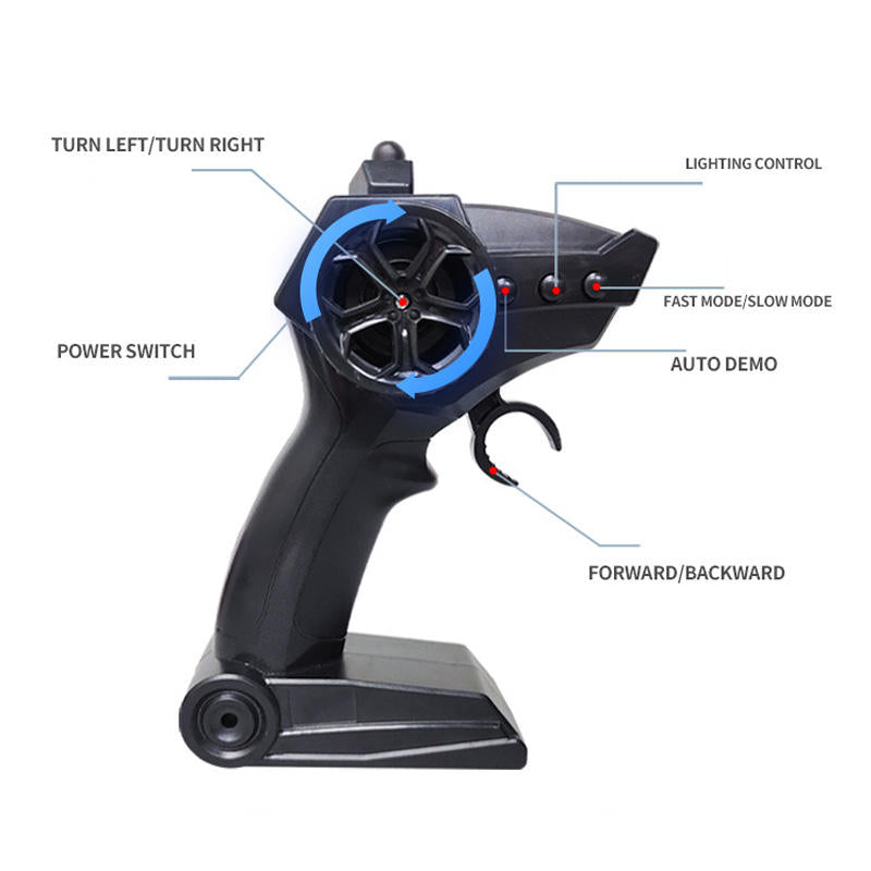 1:18 Wireless Rc Race Car Simulation Racing Car Model 2.4G Light-up Toy 4WD Drift Toy Car