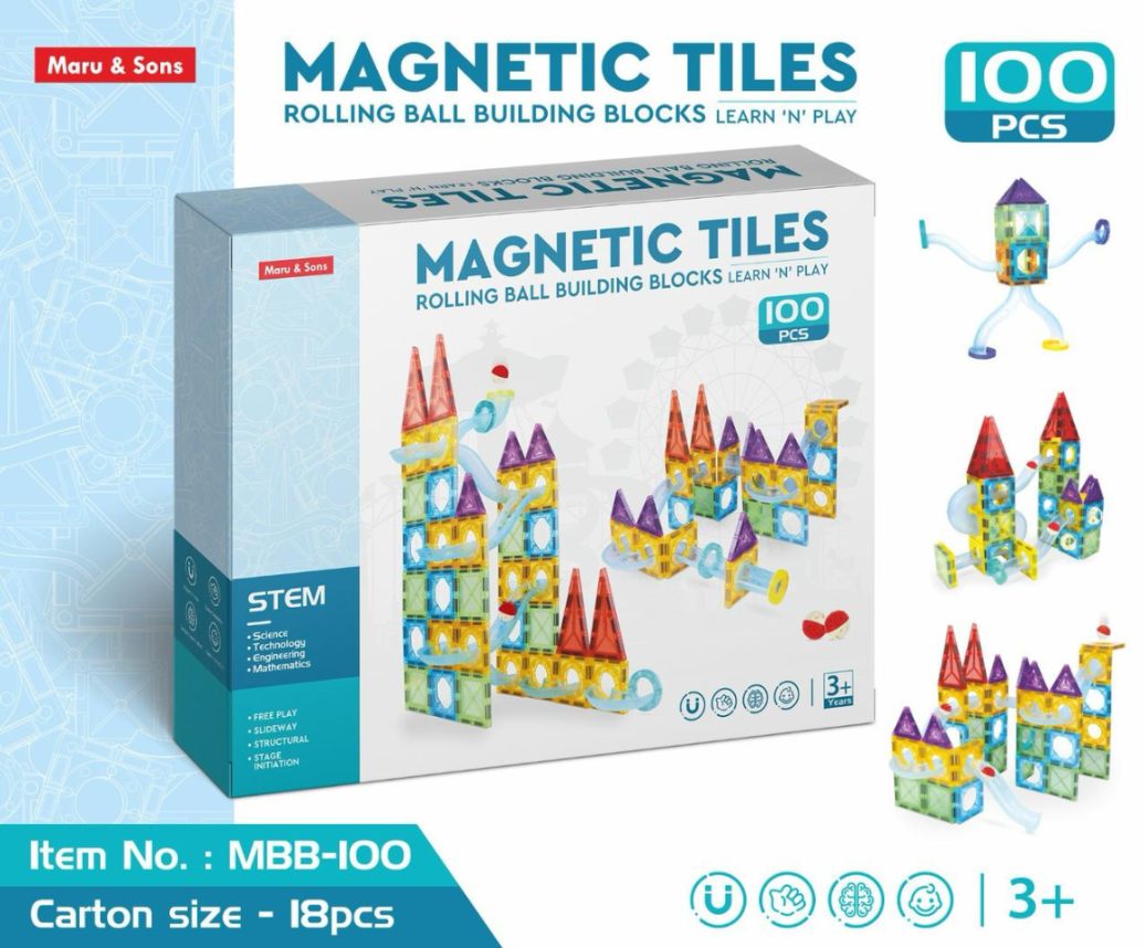 100 MAGNETIC TILES