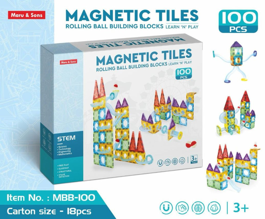 100 MAGNETIC TILES