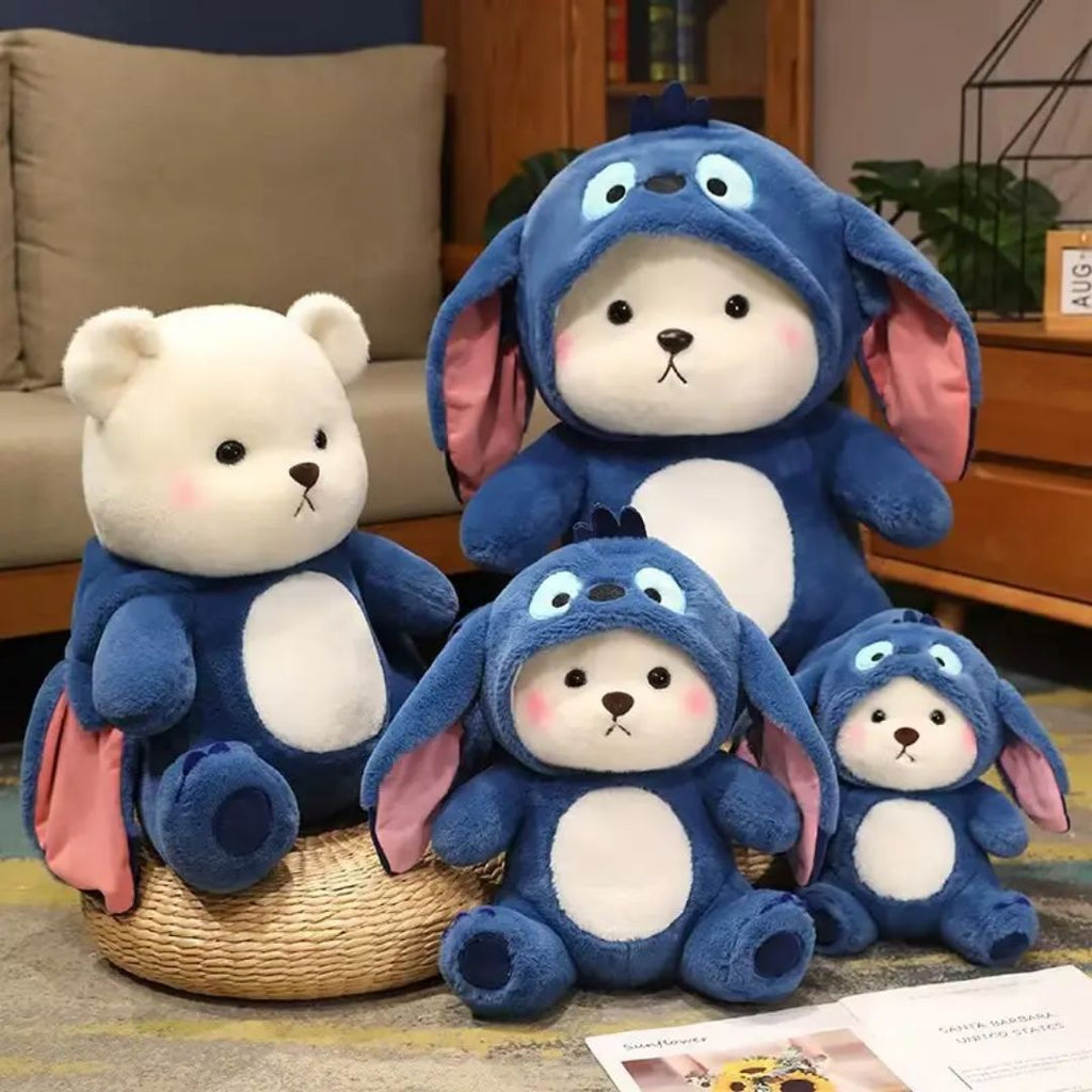 Hoodie Bear 28 CM - Blue