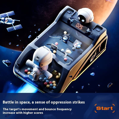 Tabletop Adventure Toy Target Scoring Sound and Light Space Exploration Shooting Platform Pinball Shooting Game - alternate view