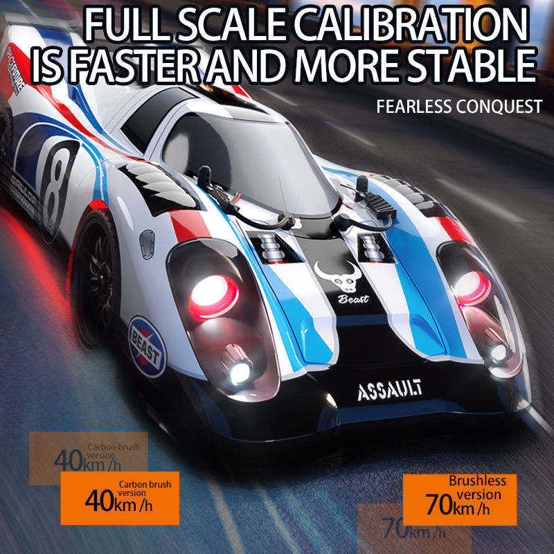 1:16 40km/h RC Drift Car With LED Lights 4WD Electric High Speed Racing Car