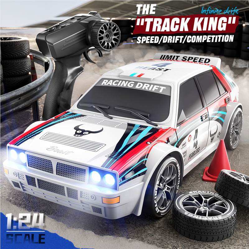 ZLL Beast SG204 PRO - 1:24 Scale 4WD RC Drift Car - 2.4GHz High-Speed Racing Car with Gyro Stability, LED Lights & Drift/Racing Tires RTR