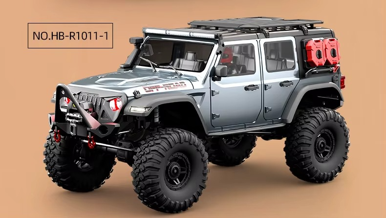 HB Toys R1016 - 1:10 4WD RC Rock Crawler Truck | Full Proportional Off-Road Climbing Car with Dual Motor, 2.4GHz Remote, LED Lights description image 31
