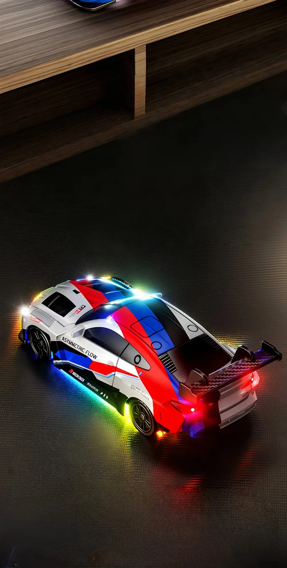 88RC GT43 - 1:43 Scale Semi-Alloy RC Drift Car with 2.4GHz Remote Control, 4WD High-Speed Racing Car, Rechargeable Battery, Ready-to-Run Remote Control Toy for Kids & Adults description image 3