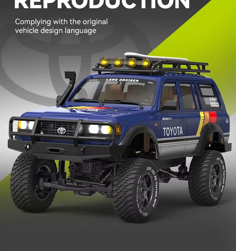 JXC LC80 - 1:12 Toyota Land Cruiser RC Car | 4WD 2.4GHz Remote Control Off-Road Rock Crawler Truck with LED Lights, Realistic Body & Full Function Control description image 3