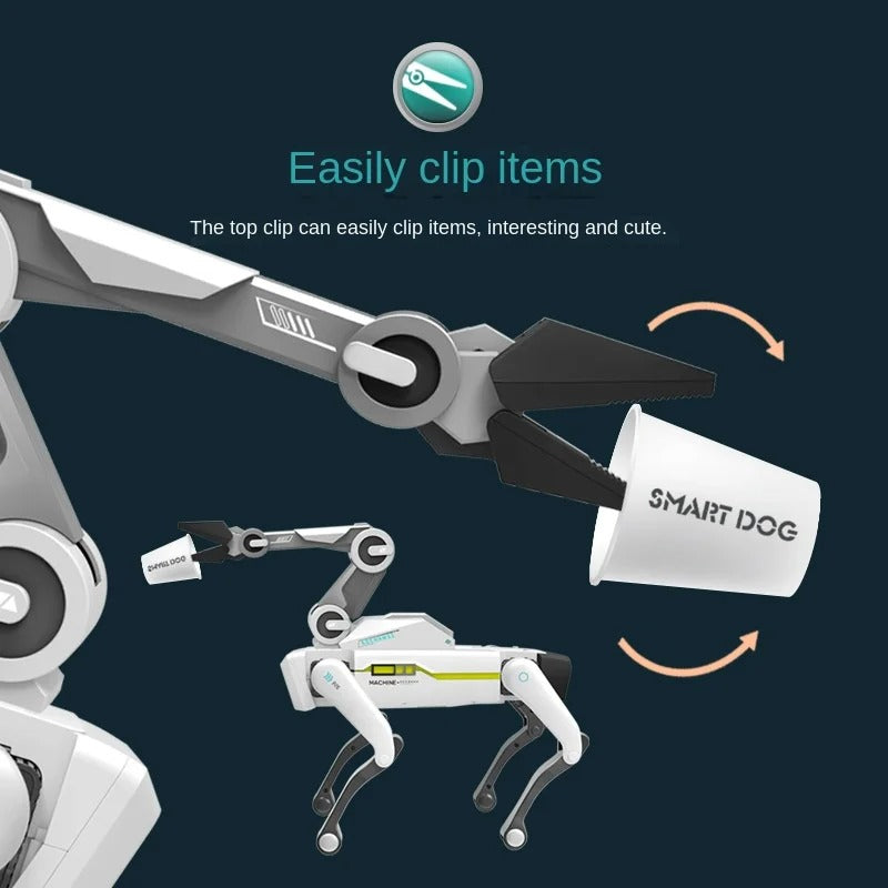 AI Smart Robot Dog Remote Control Interactive Voice Mechanical Walking Electronic Pet Toy with LED Lights Music Dance Storytelling for Kids description image 3