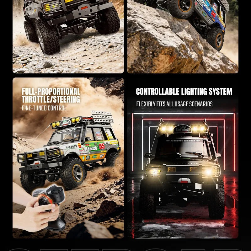 JXC LR1801 - 1:18 RC Rock Crawler | 4WD Dual Speed Off-Road Climbing Truck with 2.4GHz Remote, High Torque & RTR Battery description image 3