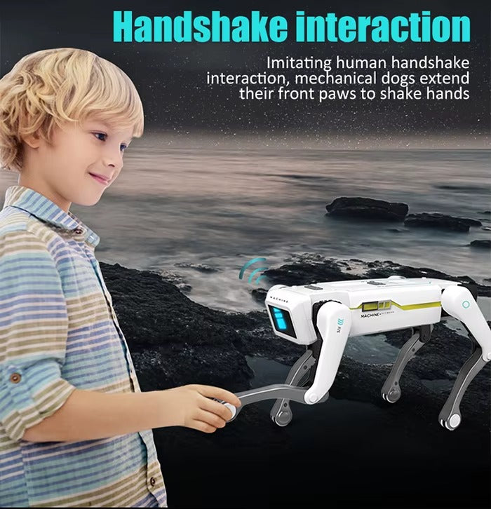 AI Smart Robot Dog Remote Control Interactive Voice Mechanical Walking Electronic Pet Toy with LED Lights Music Dance Storytelling for Kids description image 1