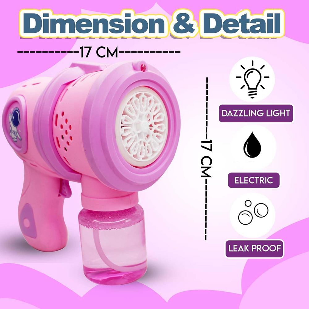 Space Bubble Gun Toy for Kids | Manual Bubble Blaster for Outdoor Play, Parties & Summer Fun