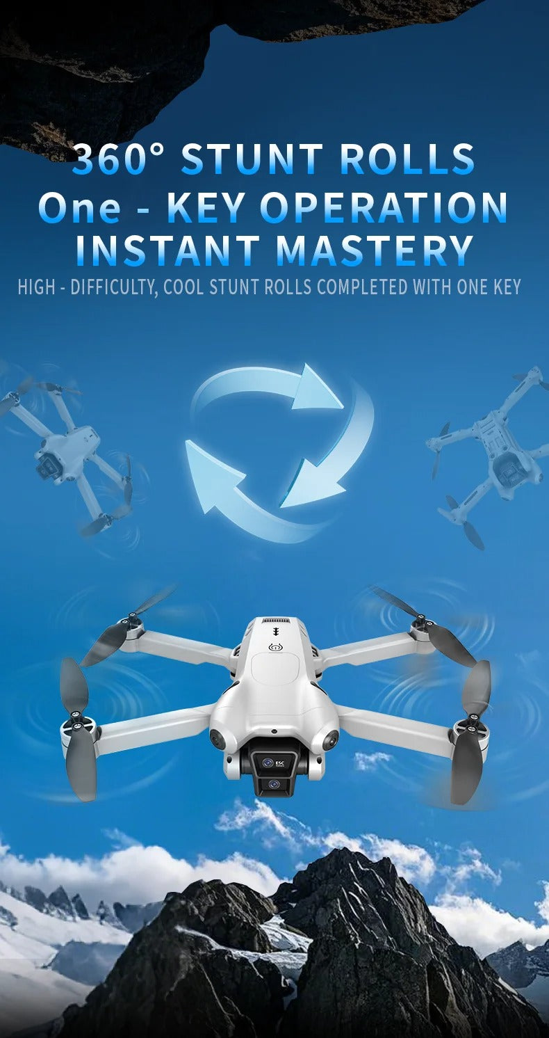 DJW M4 Ultra Foldable Dual Camera Drone with 4.3