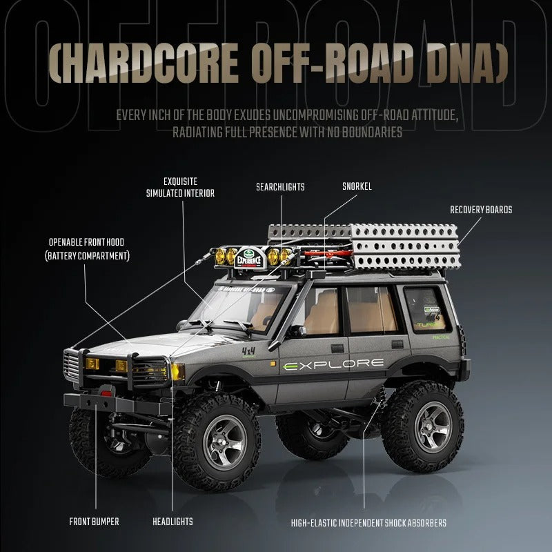 JXC LR1801 - 1:18 RC Rock Crawler | 4WD Dual Speed Off-Road Climbing Truck with 2.4GHz Remote, High Torque & RTR Battery description image 4