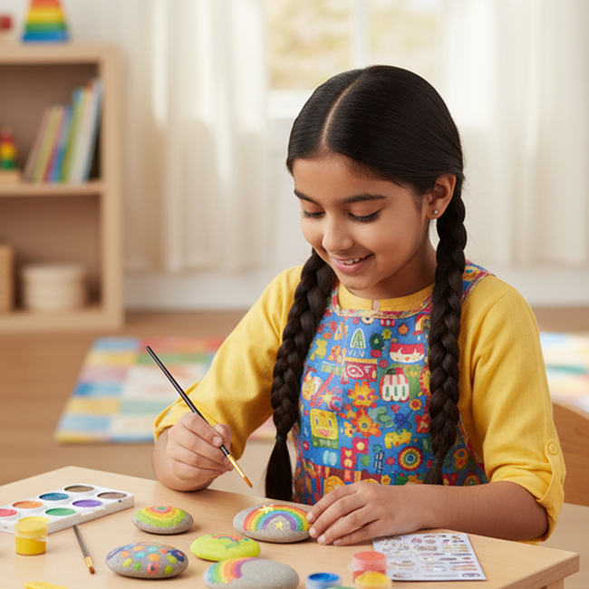 Glow in the Dark Rock Painting