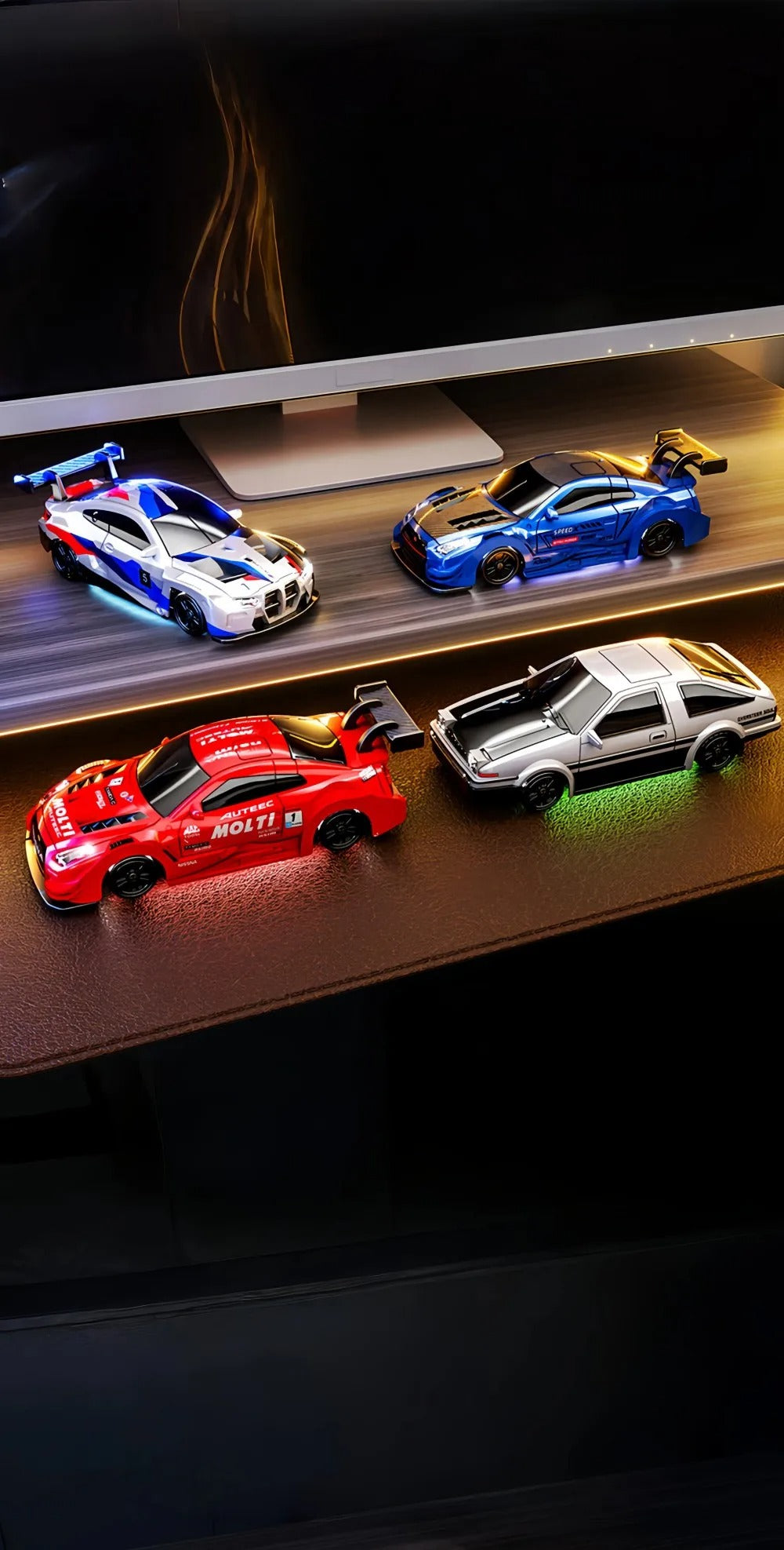 88RC GT43 - 1:43 Scale Semi-Alloy RC Drift Car with 2.4GHz Remote Control, 4WD High-Speed Racing Car, Rechargeable Battery, Ready-to-Run Remote Control Toy for Kids & Adults description image 4