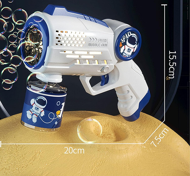 Handheld Automatic Bubble Blaster for Kids | Battery-Powered Bubble Gun for Outdoor Play & Parties