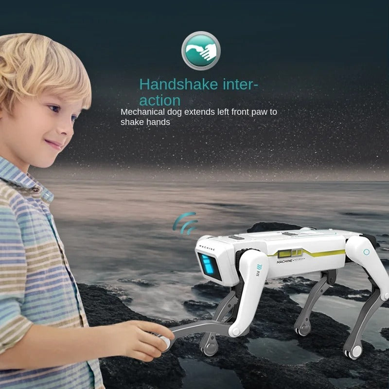AI Smart Robot Dog Remote Control Interactive Voice Mechanical Walking Electronic Pet Toy with LED Lights Music Dance Storytelling for Kids description image 4