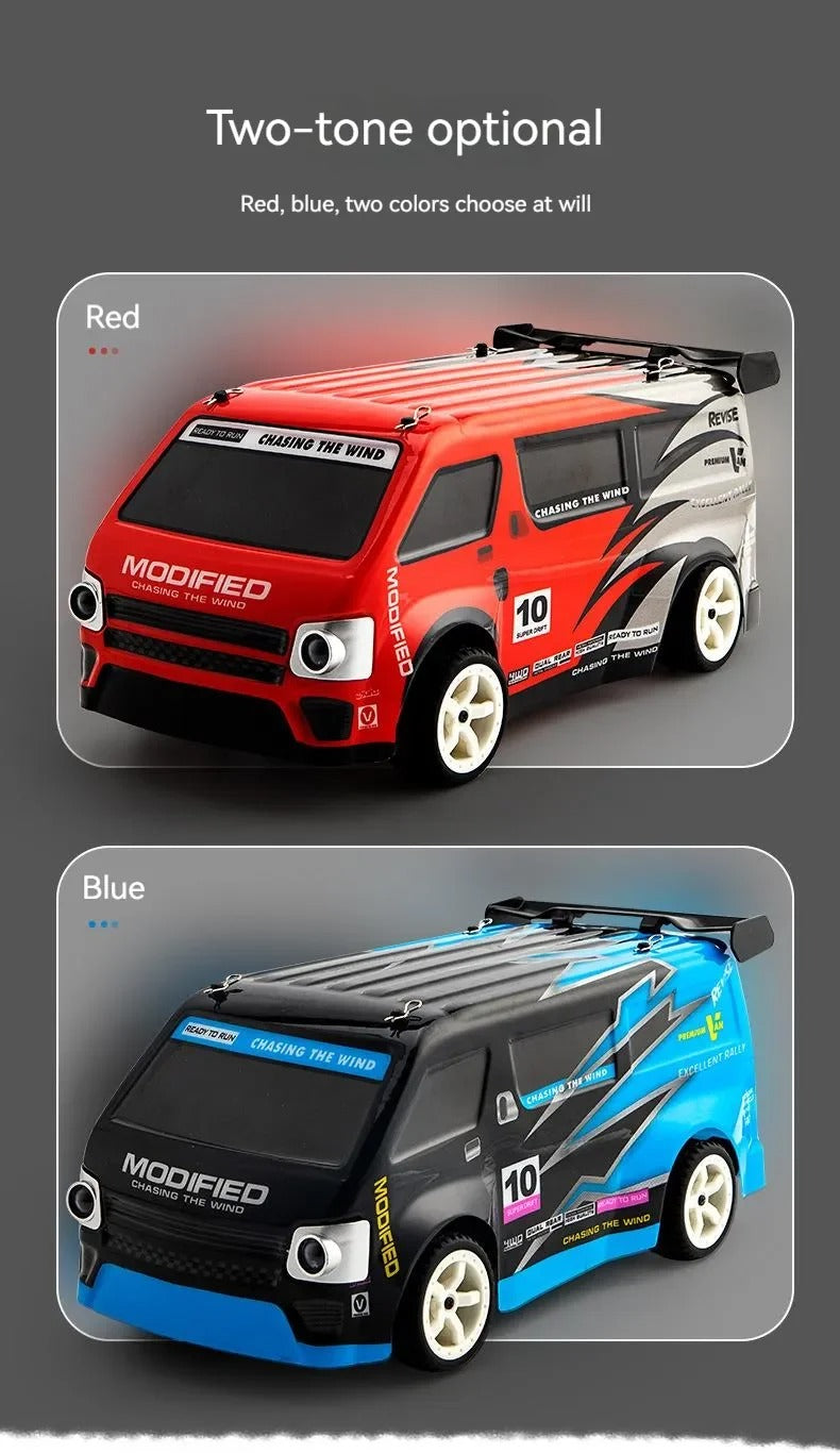 HAOJUN 828E - 1:14 Scale 4WD RC Drift Racing Van for Kids & Adults | 2.4GHz Remote Control Car with Drift Wheels, Rechargeable Battery, High-Speed Performance & Long-Range Control | Age 6+ description image 4