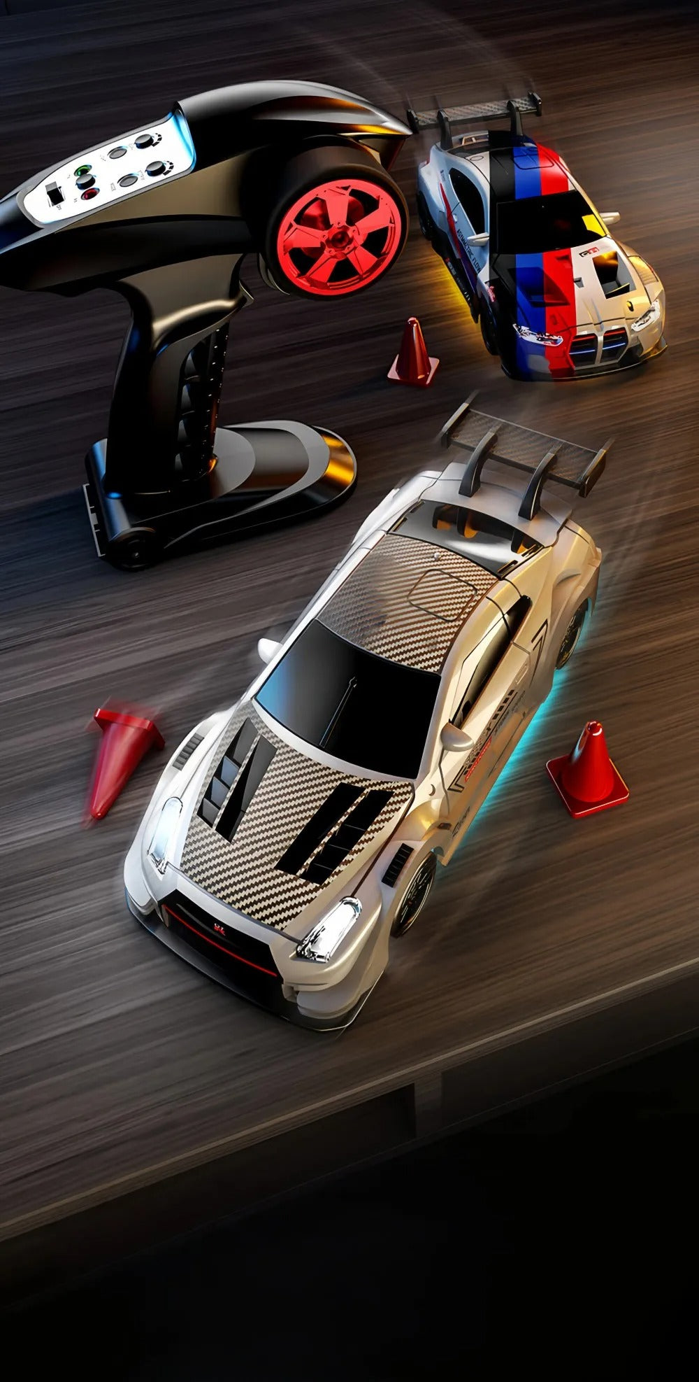 88RC GT43 - 1:43 Scale Semi-Alloy RC Drift Car with 2.4GHz Remote Control, 4WD High-Speed Racing Car, Rechargeable Battery, Ready-to-Run Remote Control Toy for Kids & Adults description image 5