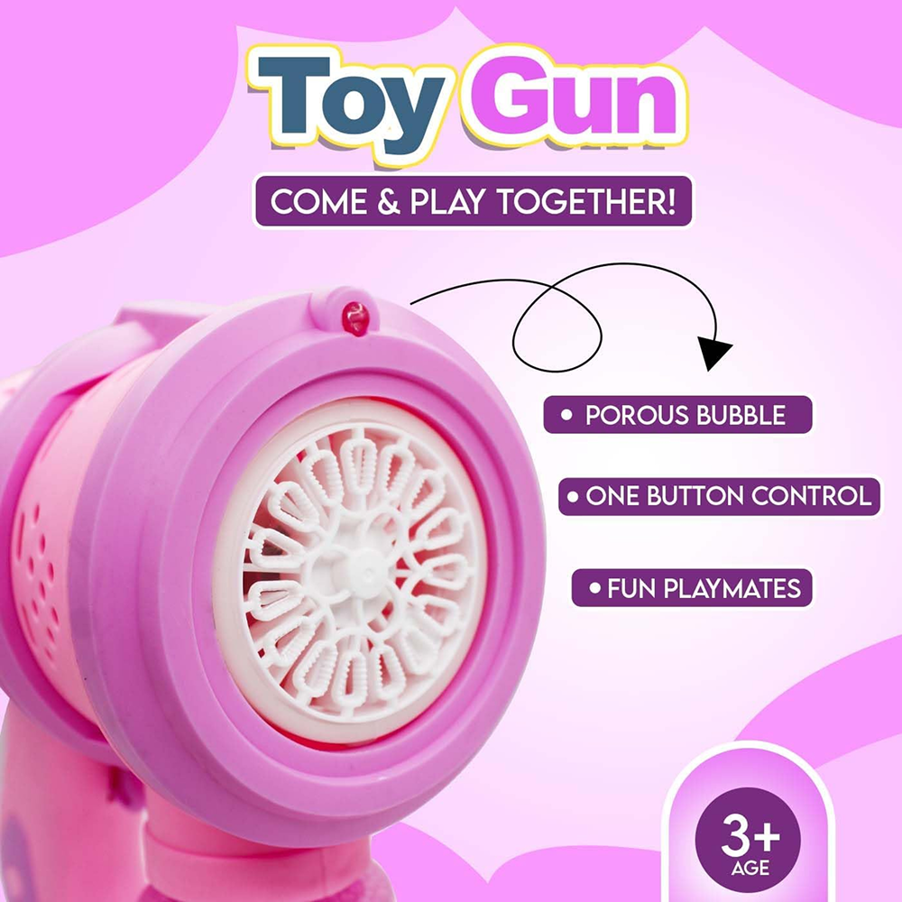 Space Bubble Gun Toy for Kids | Manual Bubble Blaster for Outdoor Play, Parties & Summer Fun