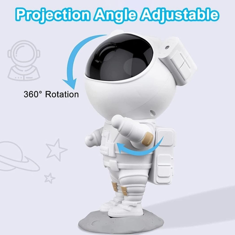 Astronaut Galaxy Star Projector Night Light with Nebula & Star Effects | LED Space Projector Lamp for Kids Bedroom, Nursery, Home Decor, Gift for Boys, Girls & Space Lovers